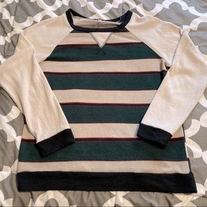 Knit baseball style sweater